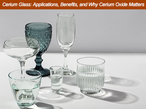 cerium-glass